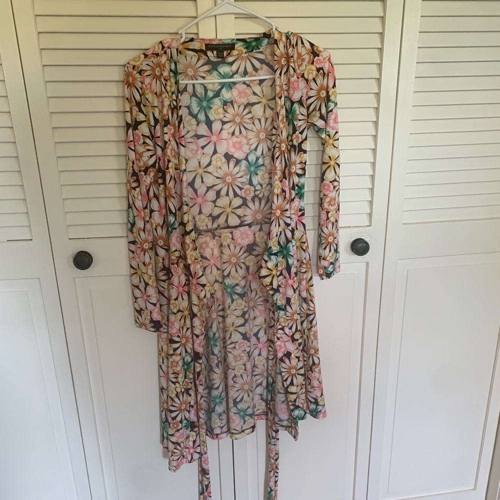 Banana Republic Floral Wrap Dress